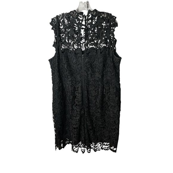Eloquii Studio Lace Sleeveless Black Romper - Picture 2 of 9